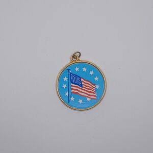 VINTAGE American Flag Keychain